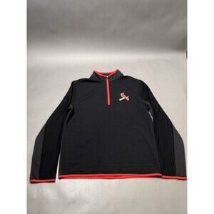 St. Louis Cardinals TX3 MLB Pullover Size M Black Quarter Zip Lightweight Fan